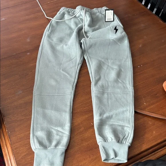 Gray Sweatpants with Lightning Bolt - Picture 4 of 8